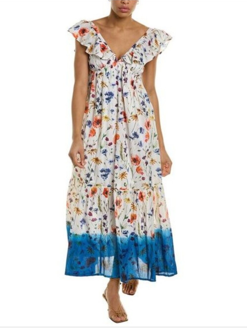 New RO'S Garden Floral Maxi Dress XS‎